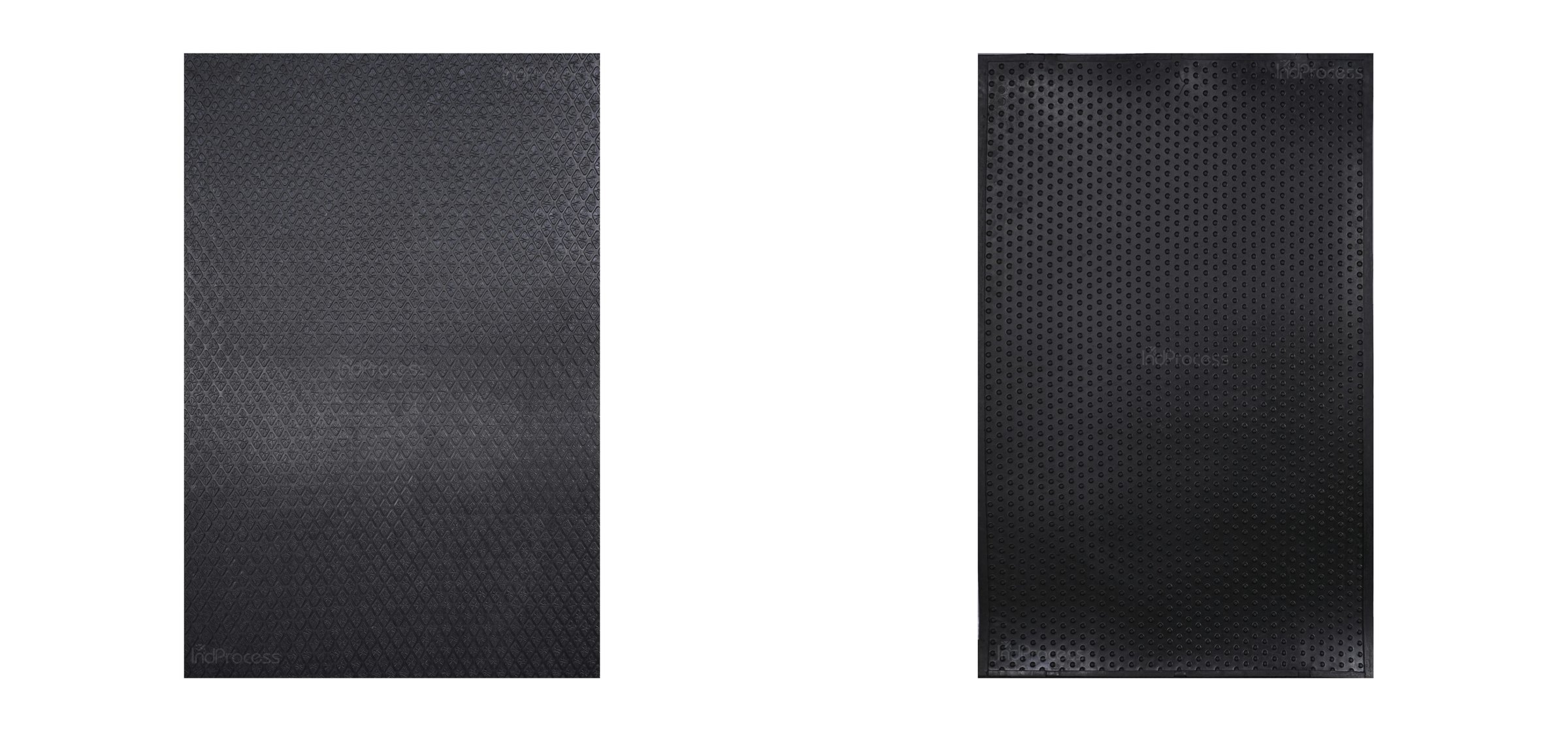 Indprocess diamond top with stud bottom rubber mat, top surface and underside